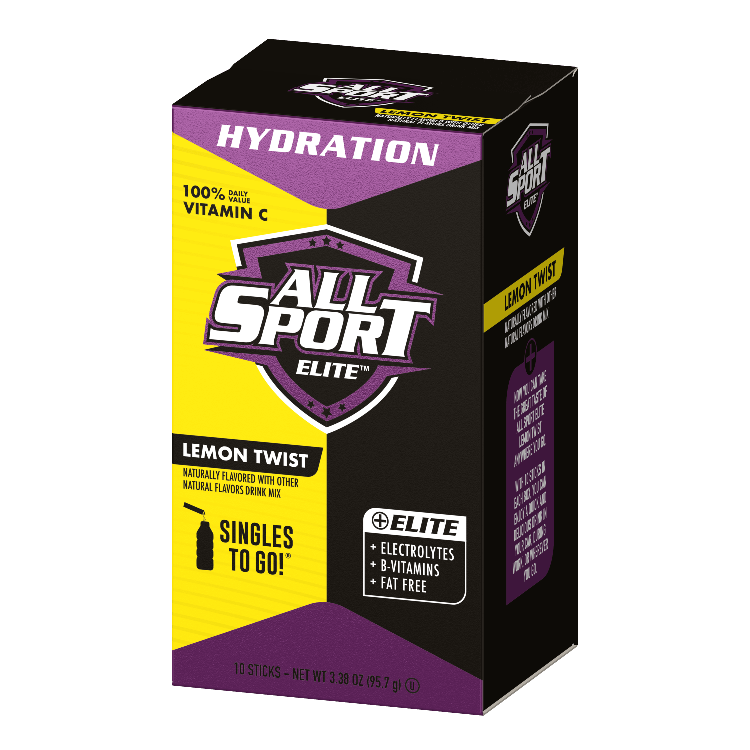 All Sport Elite Hydration Lemon Twist Drink Mix, Lemon Twist Mix, Lemon Twist Hydrating Drink Mix Powder