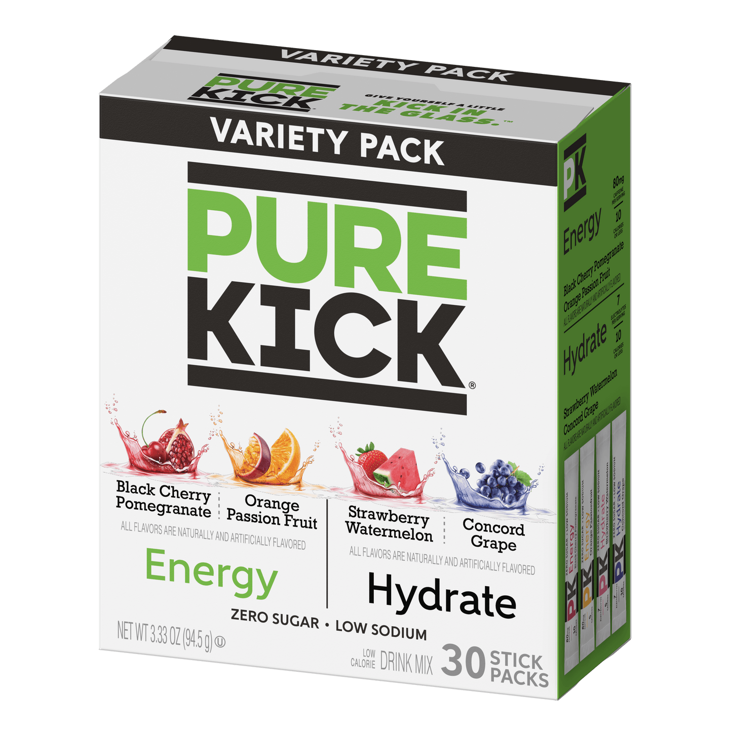 Pure Kick Energy & Hydration Singles To Go