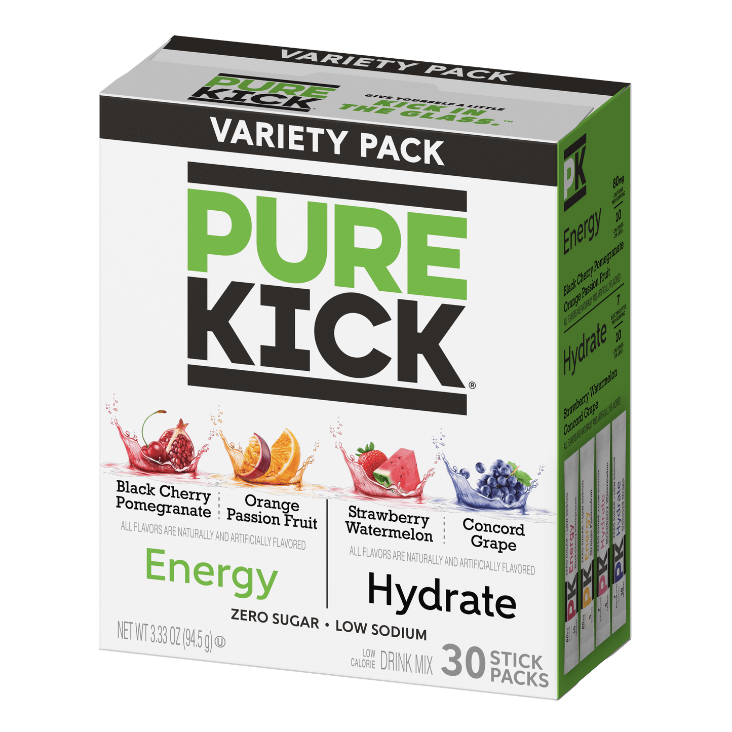 Pure Kick Energy & Hydration Singles To Go
