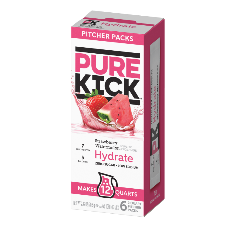Pure Kick Strawberry Watermelon Pitcher Pack, Strawberry Watermelon Pitcher Drink Mix