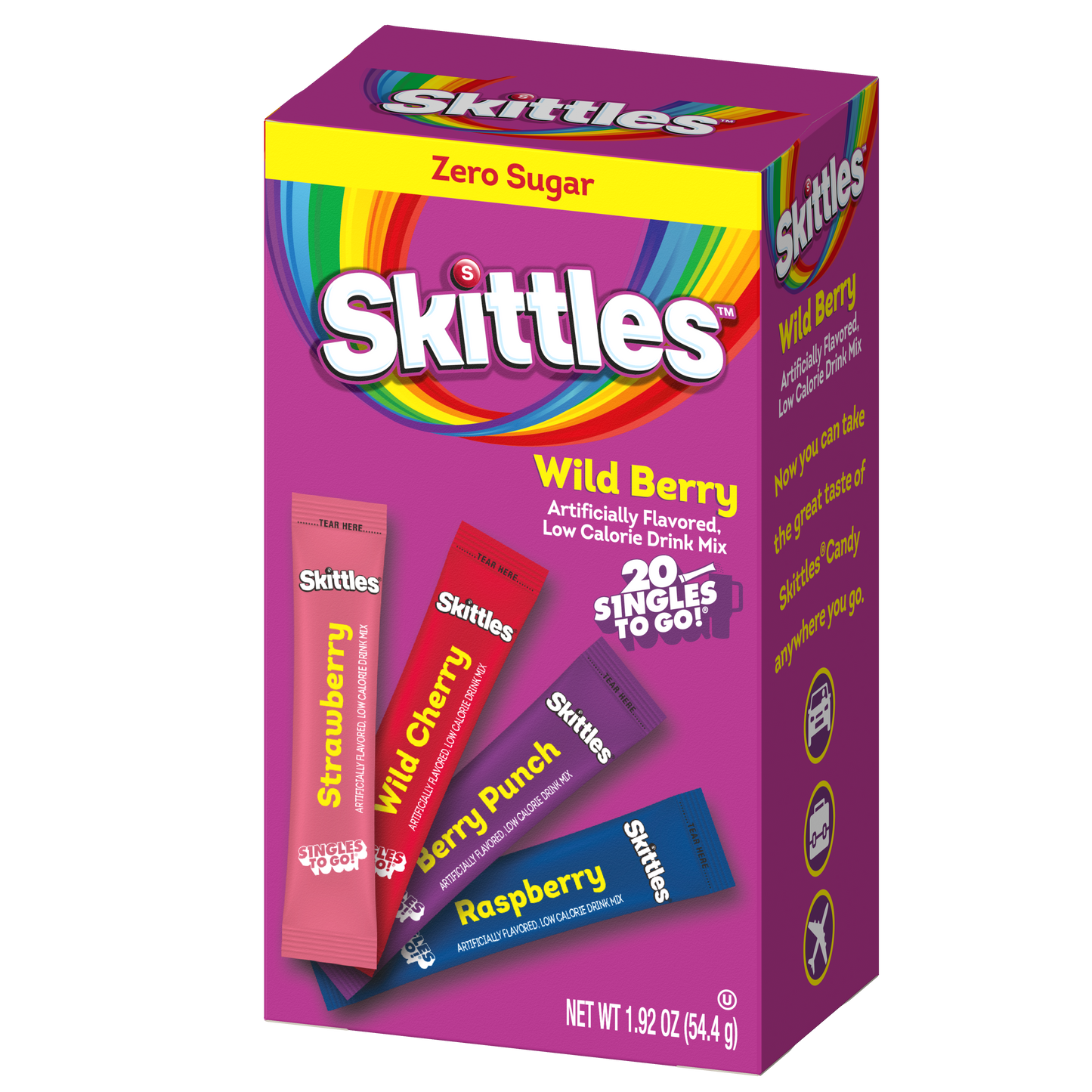 Skittles Drink Mix Singles to Go Flavors