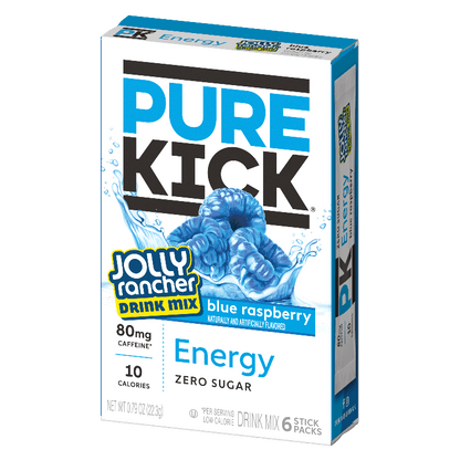 Pure Kick Jolly Rancher Blue Raspberry Powdered Drink Mix