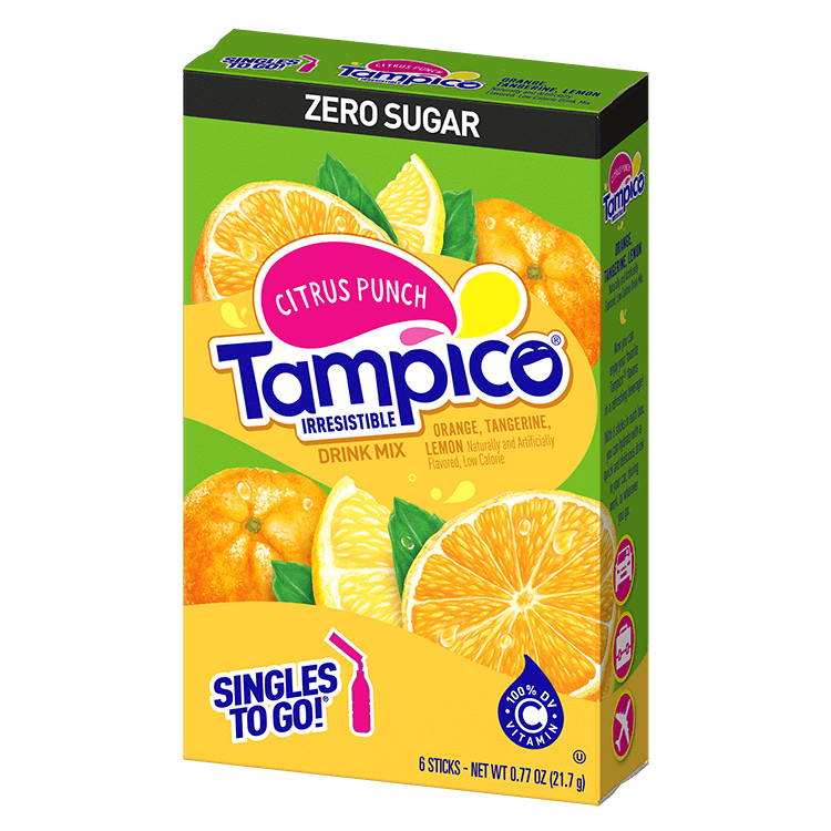 zero sugar citrus punch, citrus punch zero sugar, Tampico Singles to Go, Tampico Citrus Punch, Citrus Punch, Citrus Punch Singles to Go, citrus punch drink mix