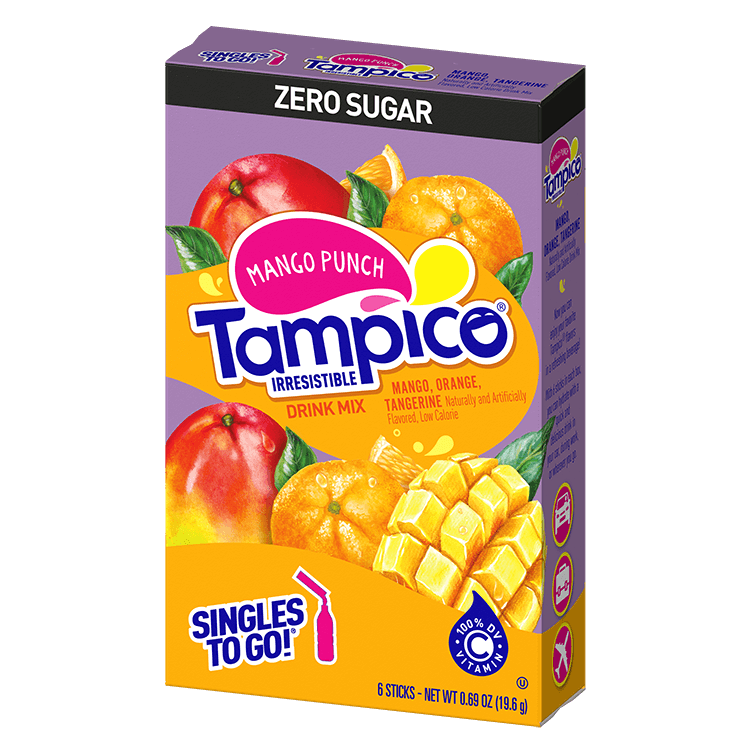 mango punch, punch mango, Tampico Mango Punch Singles to Go, Sugar free mango punch, mango punch sugar free, mango punch drink mix, mango drink mix