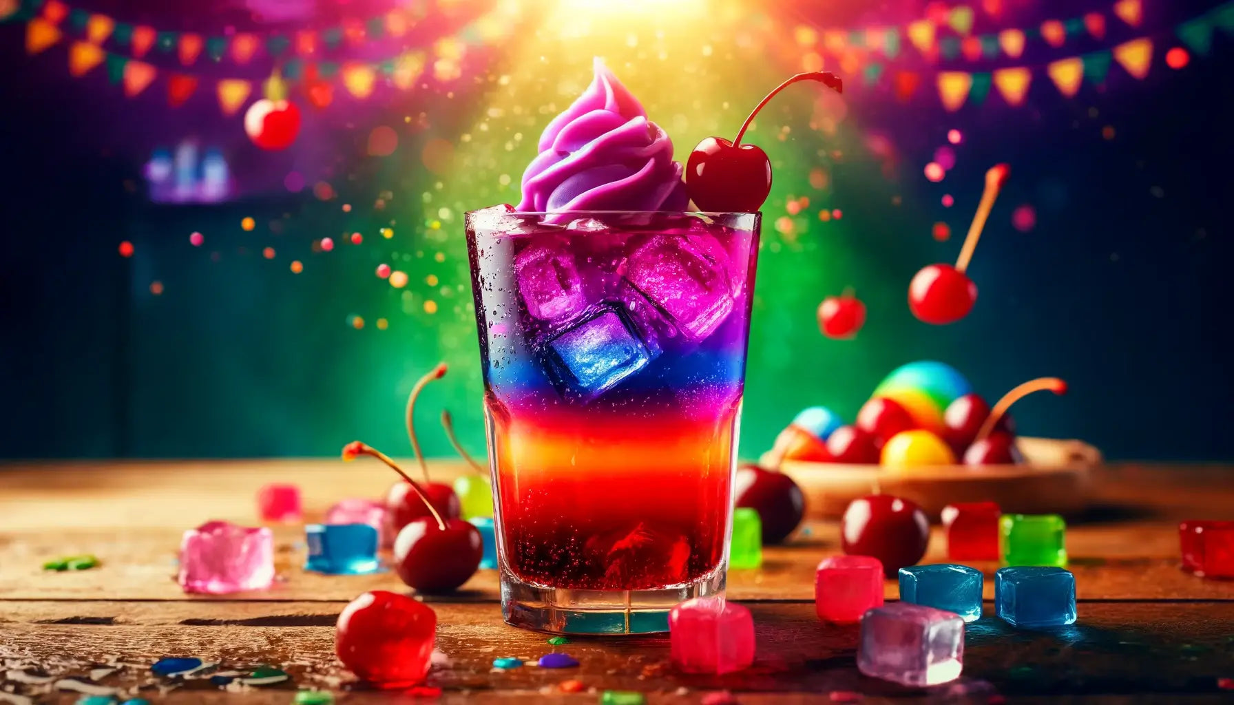 Rainbow Candy Drink Recipe - A Sunkist Grape and Cherry Symphony ...