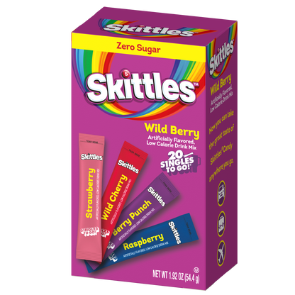 Skittles Drink Mix Singles to Go Flavors