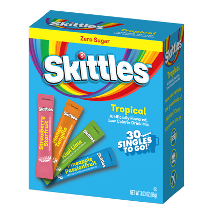 Skittles Drink Mix Singles to Go Flavors