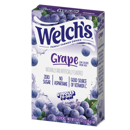 Welch’s Drink Mix Singles to Go Flavors