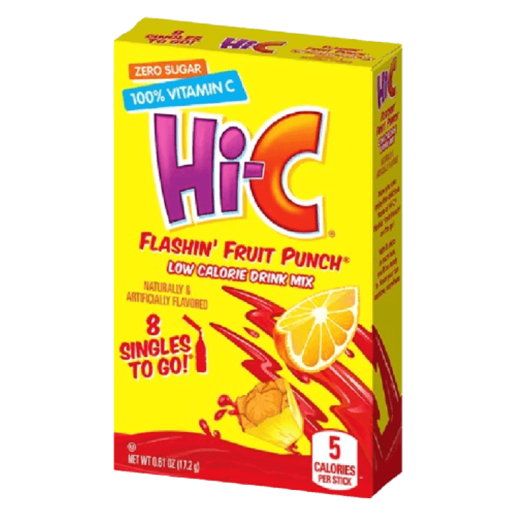 Hi-C 100% Vitamin C & Zero-Sugar Drink Mix Flavors, 8CT – Singles To Go