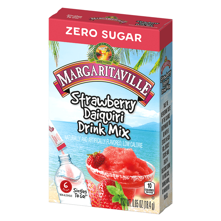 Margaritaville Strawberry Daiquiri, Strawberry Daiquiri Drink Mix, non alcoholic Strawberry Daiquiri, Strawberry Daiquiri singles to go, Strawberry Daiquiri near me, Strawberry Daiquiri flavored water, Strawberry Daiquiri for water