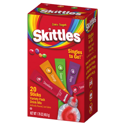 Skittles Singles to Go, Skittles Singles to Go variety pack, Skittles drink mix variety pack