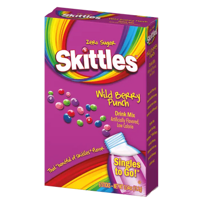 Skittles Wild Berry Punch, Skittles Wild Berry Punch Flavored Water, Wild Berry Flavored Water