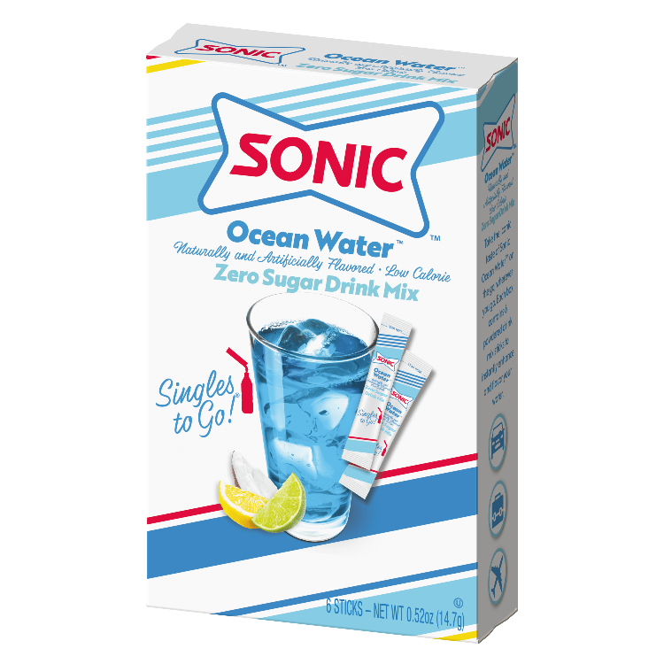 Blue Drink Mix, Blue flavored water, Sonic Ocean Water Drink, zero sugar blue drink mix, sugar free blue drink mix, sonic drink mix, sonic drink mix flavors