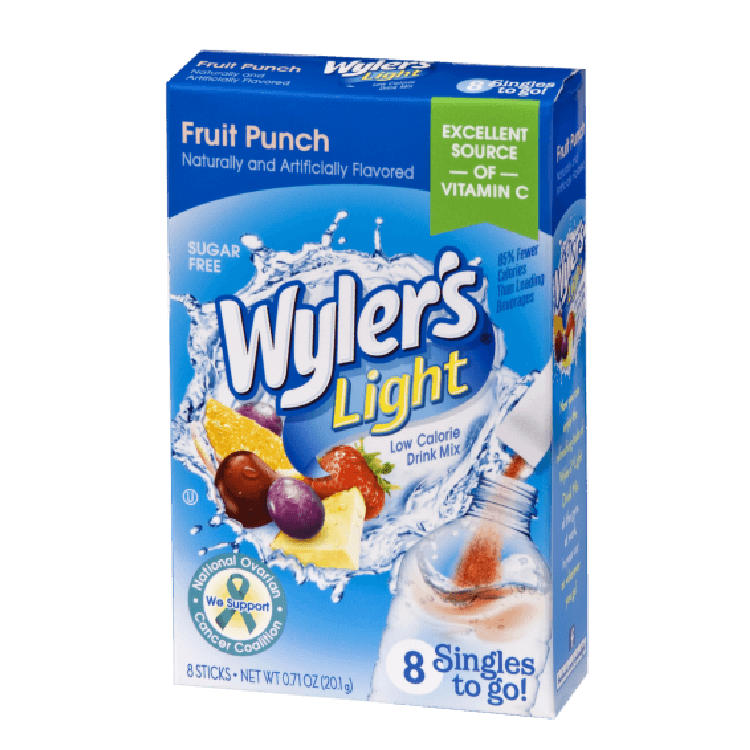 Wyler's Fruit Punch Singles to Go, Fruit Punch Flavored water, fruit punch flavor packets, fruit punch watertok recipe