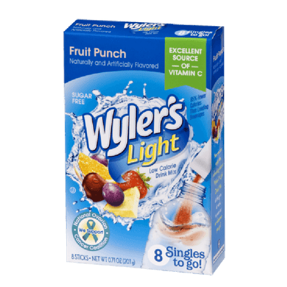 Wyler's Fruit Punch Singles to Go, Fruit Punch Flavored water, fruit punch flavor packets, fruit punch watertok recipe