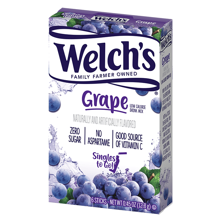 Welch’s Grape Drink, Welch’s Grape Singles to Go, zero sugar grape drink, sugar free grape drinks, grape drink mix packets, grape flavored water