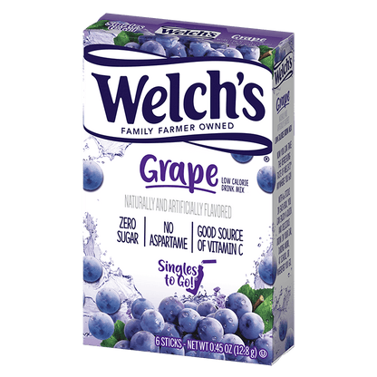 Welch’s Grape Drink, Welch’s Grape Singles to Go, zero sugar grape drink, sugar free grape drinks, grape drink mix packets, grape flavored water